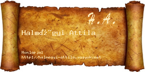 Halmágyi Attila névjegykártya
