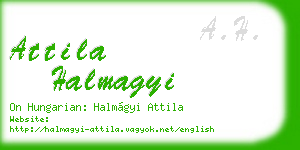 attila halmagyi business card